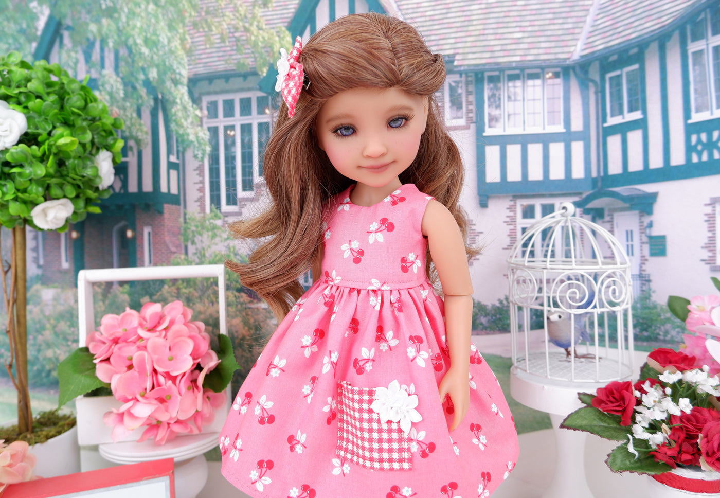 Cheery Cherry - dress with shoes for Ruby Red Fashion Friends doll