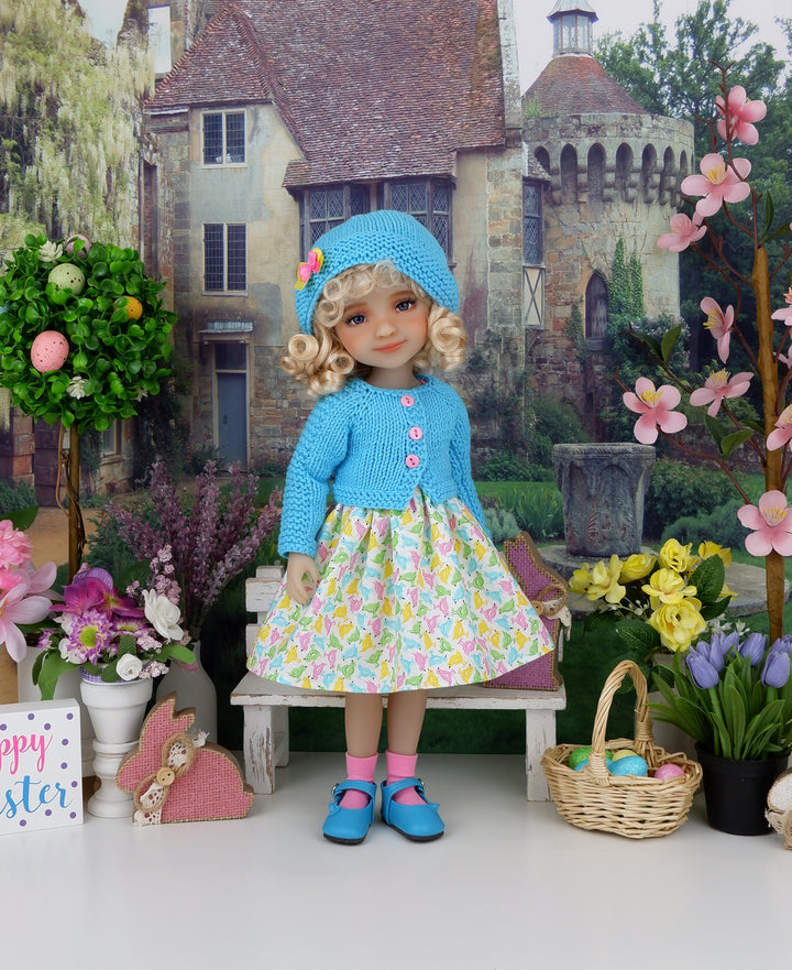 Chicklets - dress and sweater set with shoes for Ruby Red Fashion Friends doll