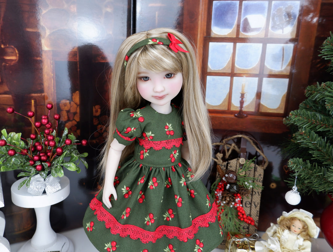 Christmas Berries - dress and shoes for Ruby Red Fashion Friends doll