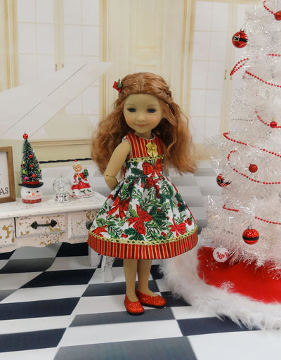 Christmas Bow - dress for Ruby Red Fashion Friends doll