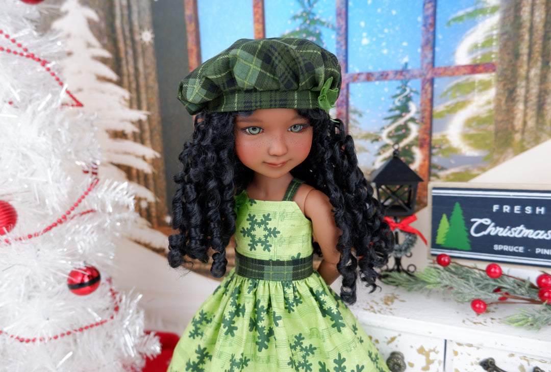 Christmas Carols - dress with shoes for Ruby Red Fashion Friends doll