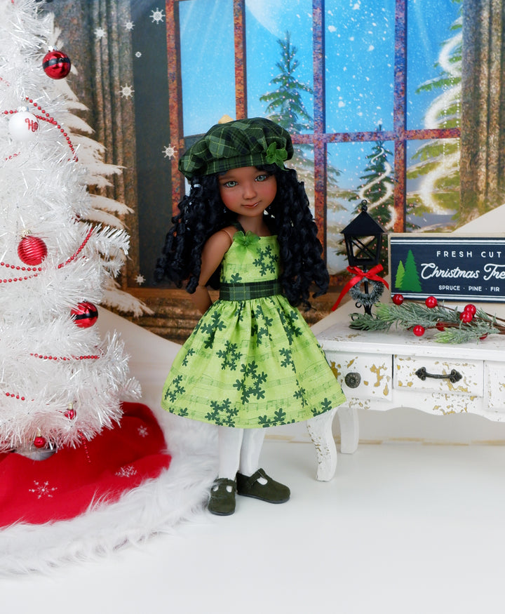 Christmas Carols - dress with shoes for Ruby Red Fashion Friends doll