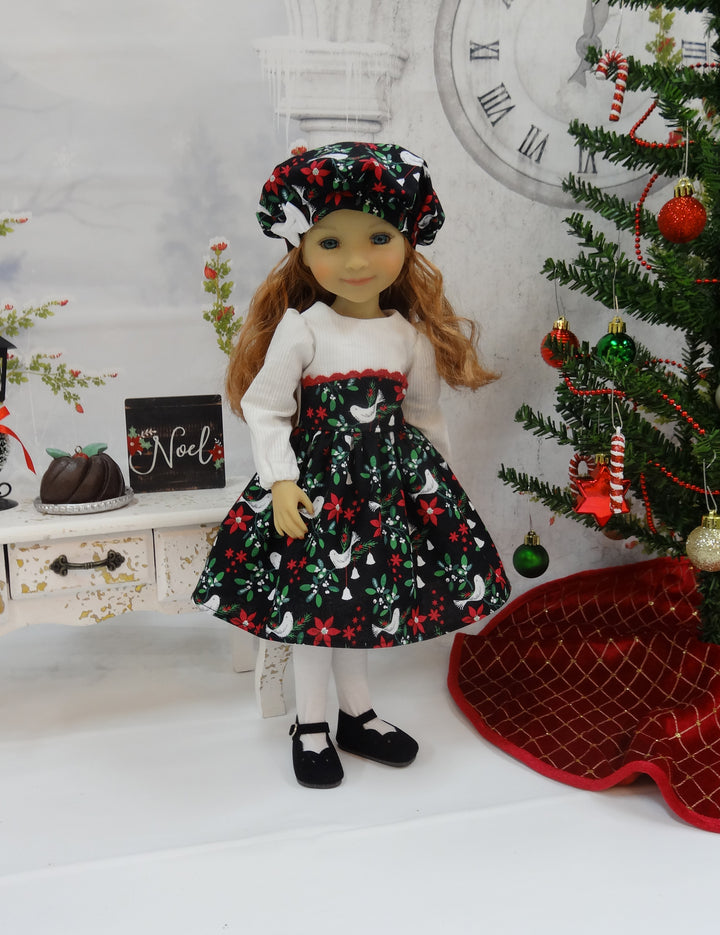 Christmas Dove - dress ensemble for Ruby Red Fashion Friends doll