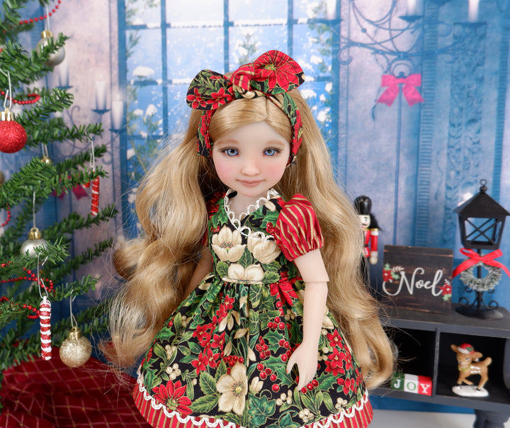 Christmas Grandeur - dress with shoes for Ruby Red Fashion Friends doll