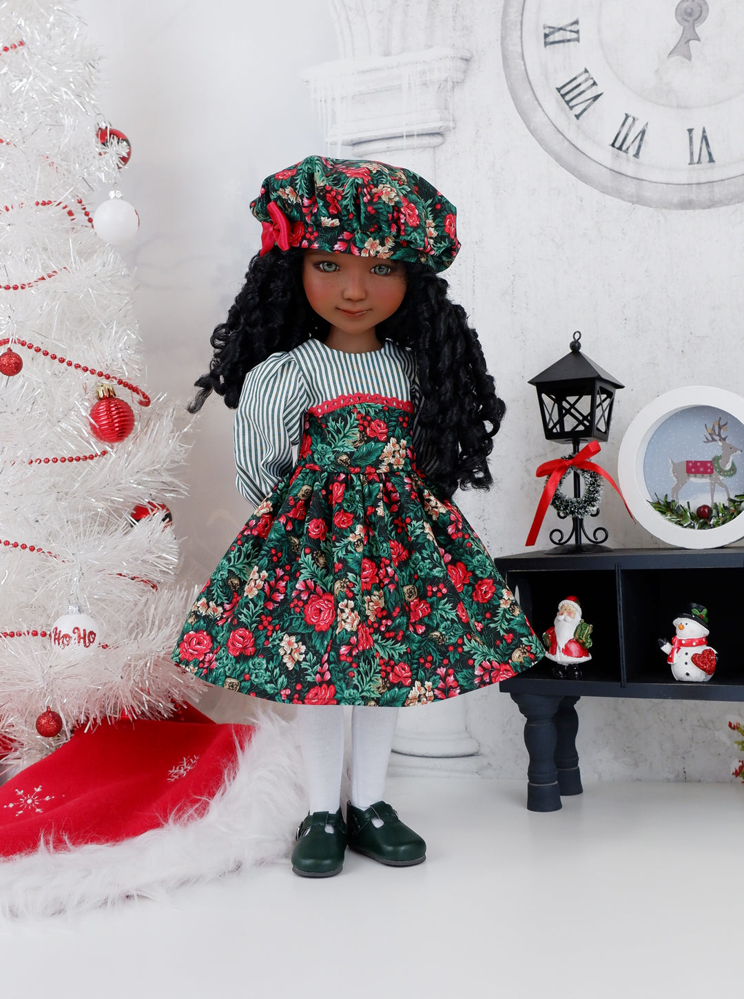 Christmas Rose - dress with shoes for Ruby Red Fashion Friends doll