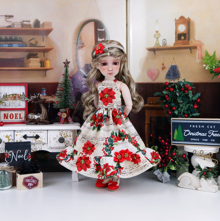 Christmas Song - dress with shoes for Ruby Red Fashion Friends doll