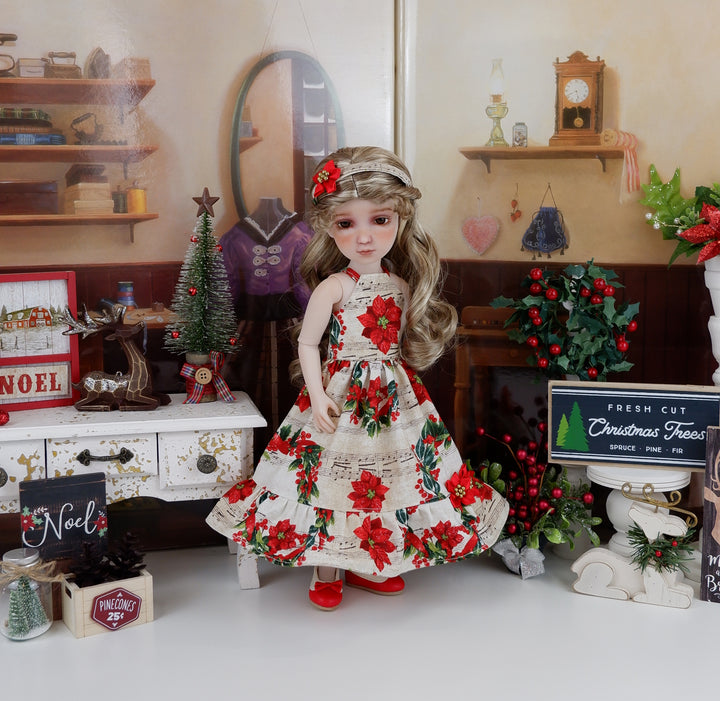 Christmas Song - dress with shoes for Ruby Red Fashion Friends doll