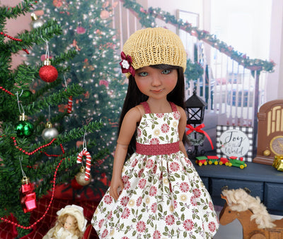 Christmas Splendor - dress and sweater set with shoes for Ruby Red Fashion Friends doll