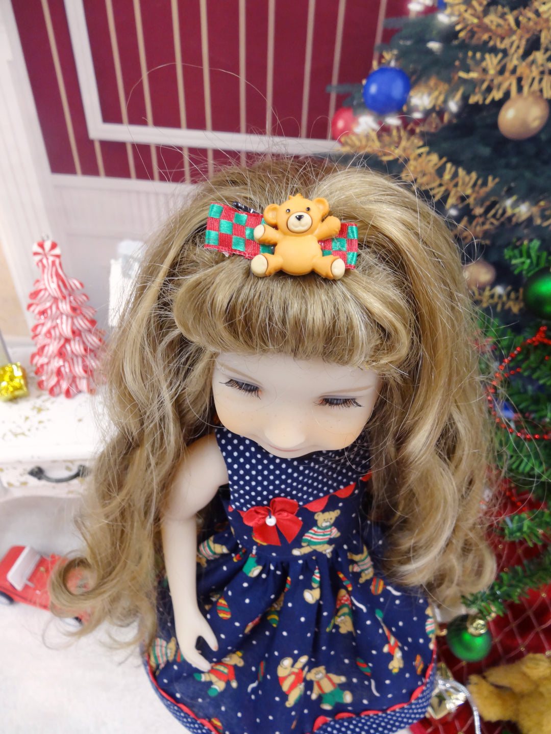 Christmas Teddy - dress for Ruby Red Fashion Friends doll