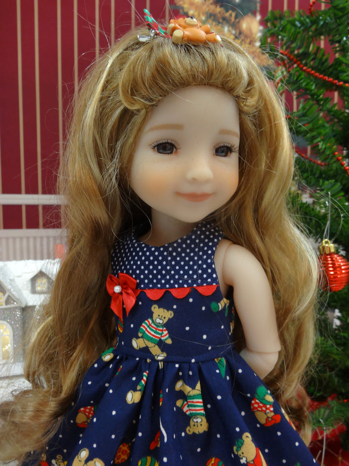 Christmas Teddy - dress for Ruby Red Fashion Friends doll