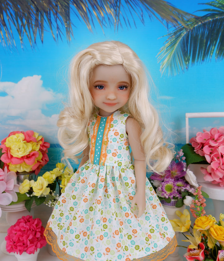 Citrus Blooms - dress with shoes for Ruby Red Fashion Friends doll