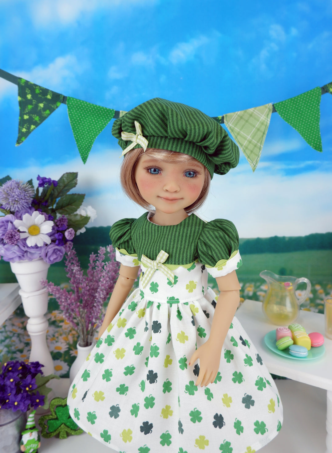 Clover for Luck - dress and shoes for Ruby Red Fashion Friends doll