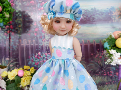 Coloring Eggs - dress and shoes for Ruby Red Fashion Friends doll