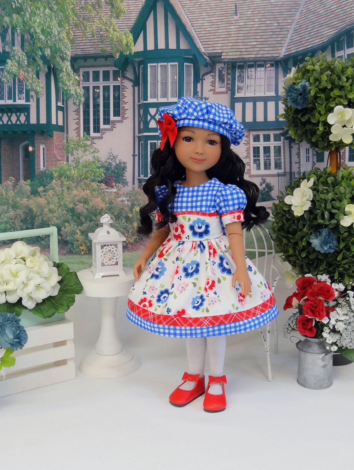 Cottage Roses - dress for Ruby Red Fashion Friends doll