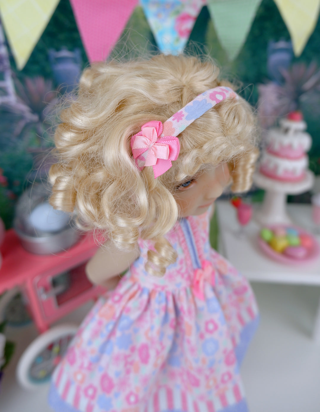 Cotton Candy Flowers - dress with boots for Ruby Red Fashion Friends doll
