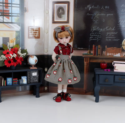 Country Apples - blouse & jumper with boots for Ruby Red Fashion Friends doll