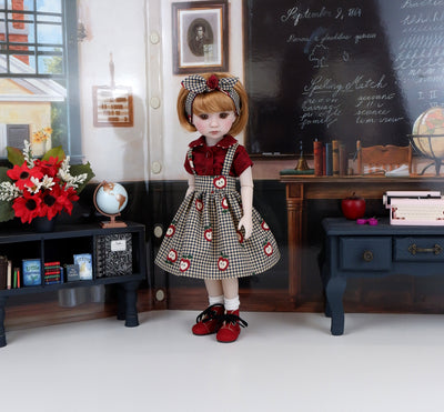 Country Apples - blouse & jumper with boots for Ruby Red Fashion Friends doll