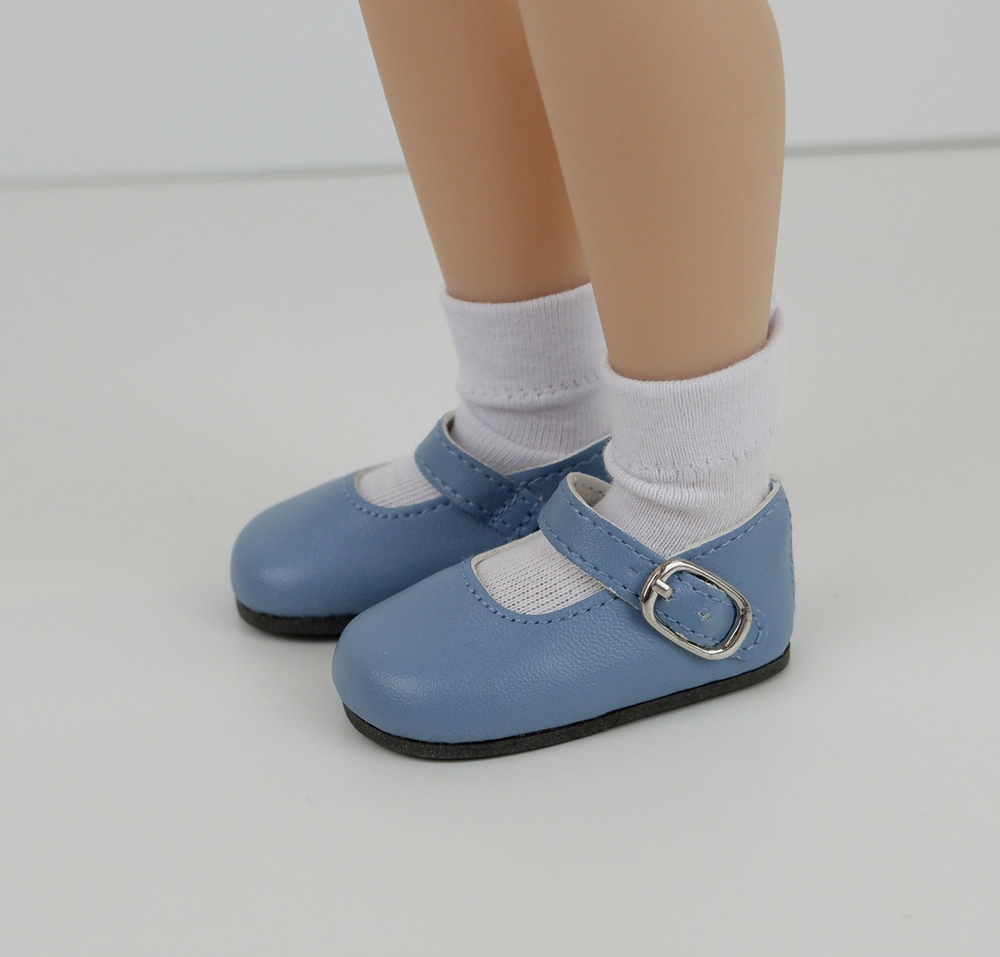 Simple Mary Jane Shoes - Country Blue