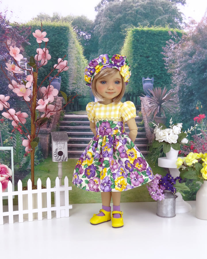 Country Pansy - dress and shoes for Ruby Red Fashion Friends doll