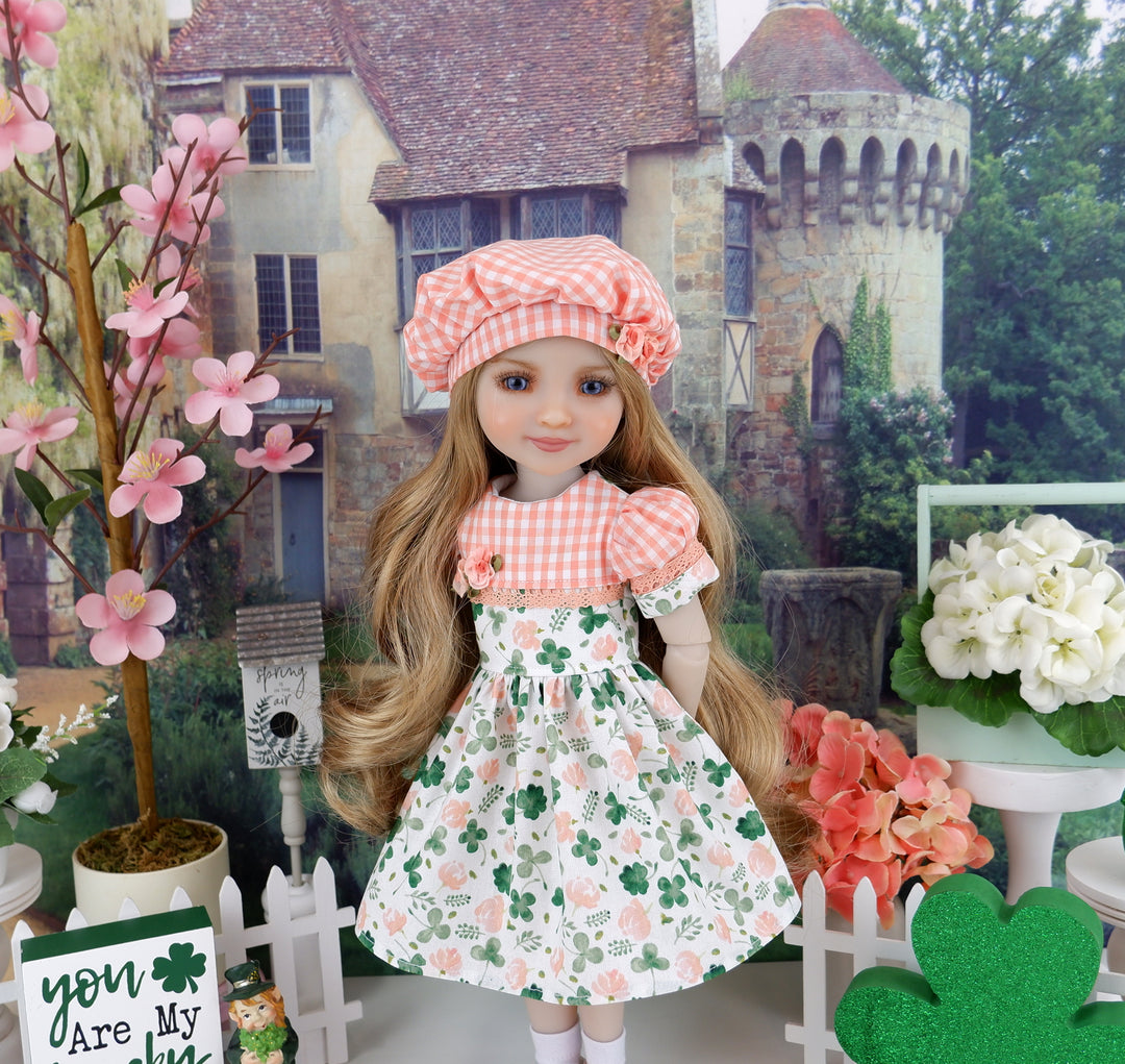 Country Shamrock - dress and shoes for Ruby Red Fashion Friends doll