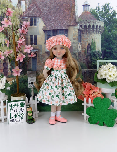 Country Shamrock - dress and shoes for Ruby Red Fashion Friends doll