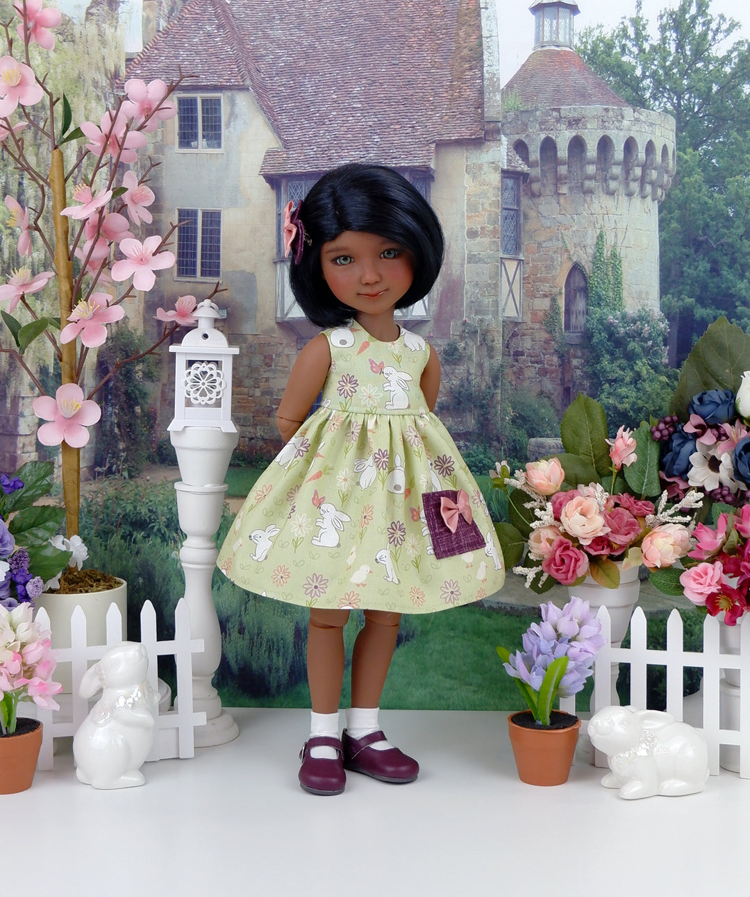 Countryside Bunny - dress with shoes for Ruby Red Fashion Friends doll