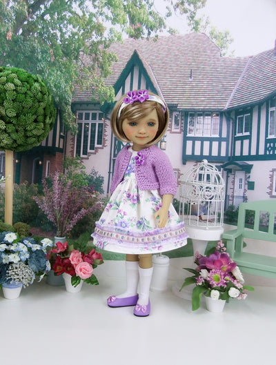 Countryside in Spring - dress and sweater with shoes for Ruby Red Fashion Friends doll