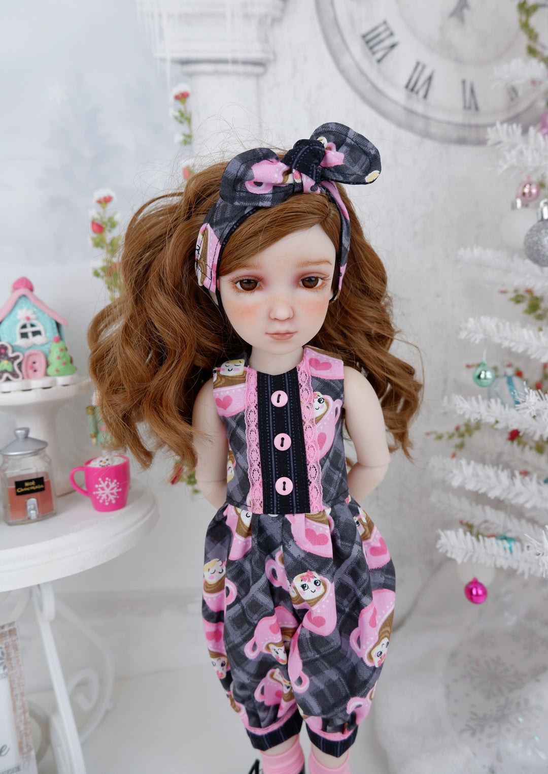 Cozy Cocoa - romper with boots for Ruby Red Fashion Friends doll