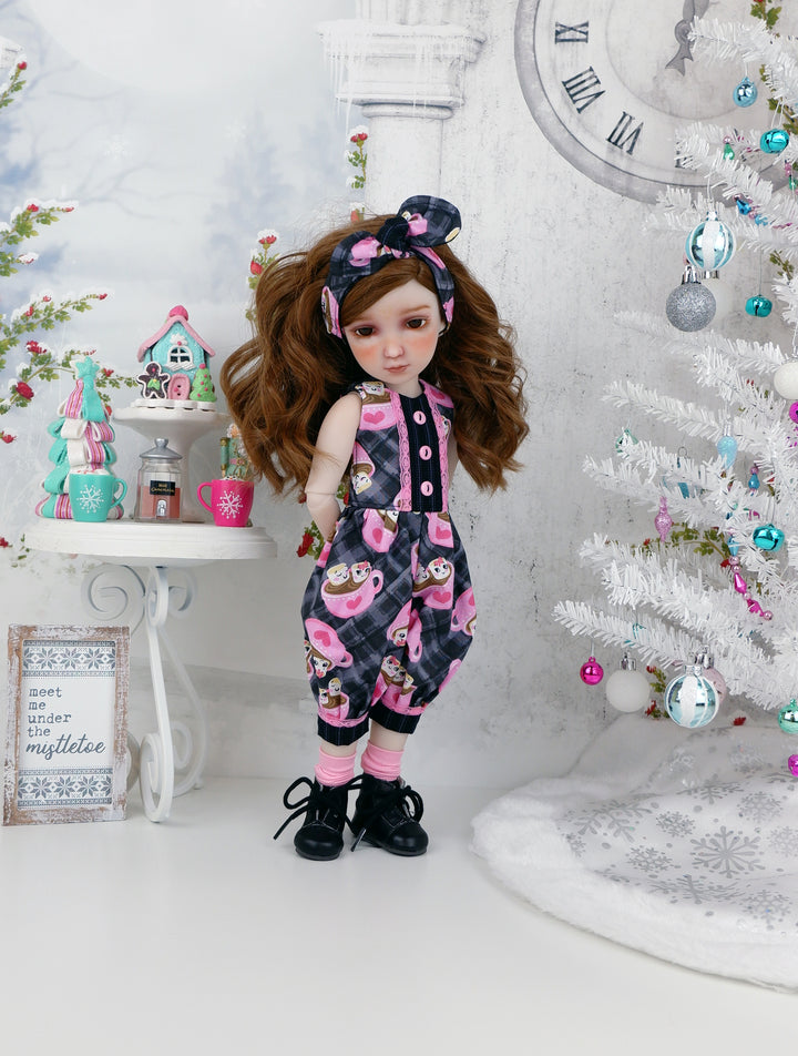 Cozy Cocoa - romper with boots for Ruby Red Fashion Friends doll
