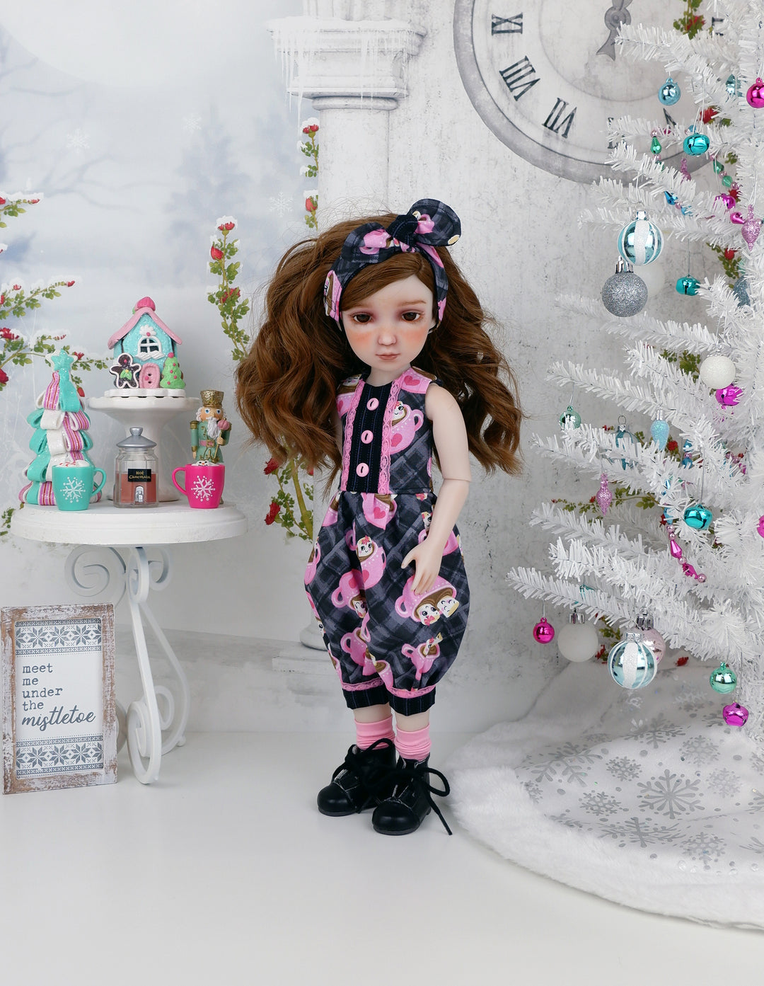 Cozy Cocoa - romper with boots for Ruby Red Fashion Friends doll