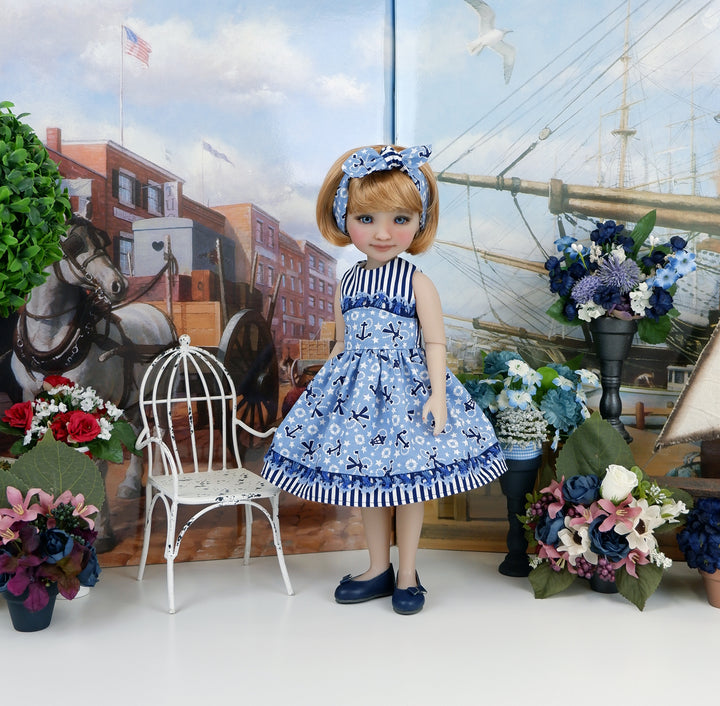 Cracker Jack Sailor - dress and shoes for Ruby Red Fashion Friends doll