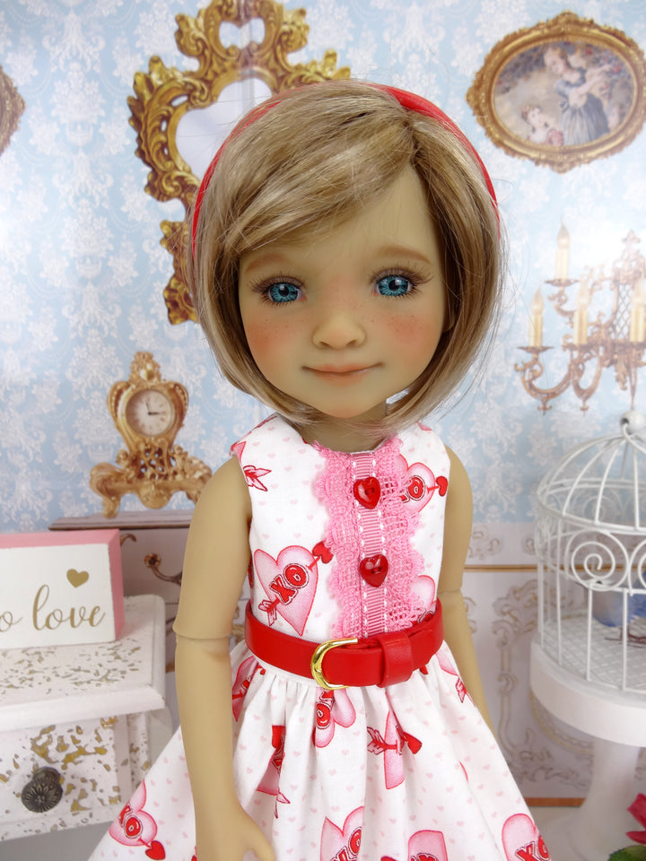 Cupid's Heart - dress with shoes for Ruby Red Fashion Friends doll