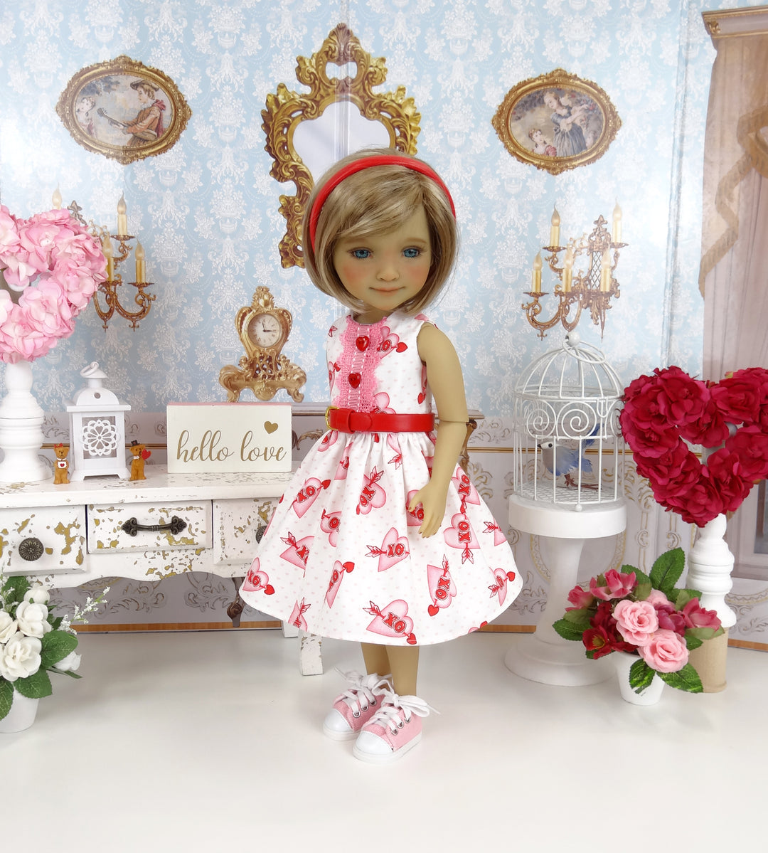 Cupid's Heart - dress with shoes for Ruby Red Fashion Friends doll