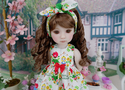 Curious Garden - dress with boots for Ruby Red Fashion Friends doll