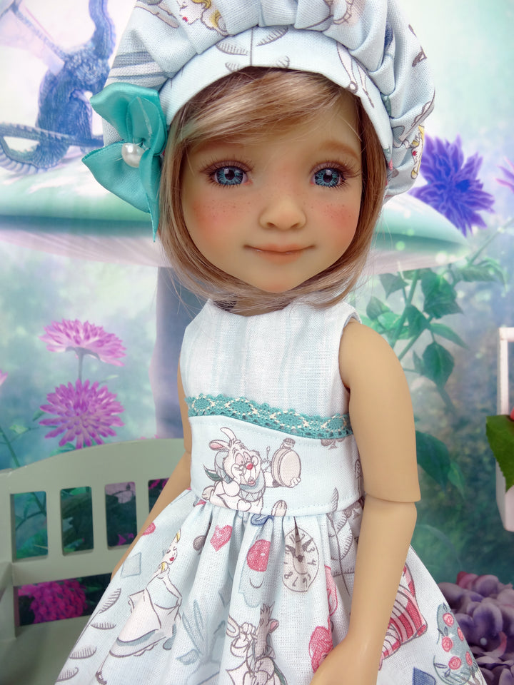 Curiouser & Curiouser - dress ensemble with shoes for Ruby Red Fashion Friends doll