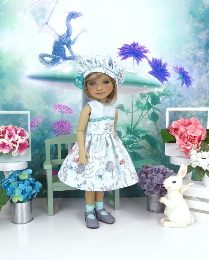 Curiouser & Curiouser - dress ensemble with shoes for Ruby Red Fashion Friends doll
