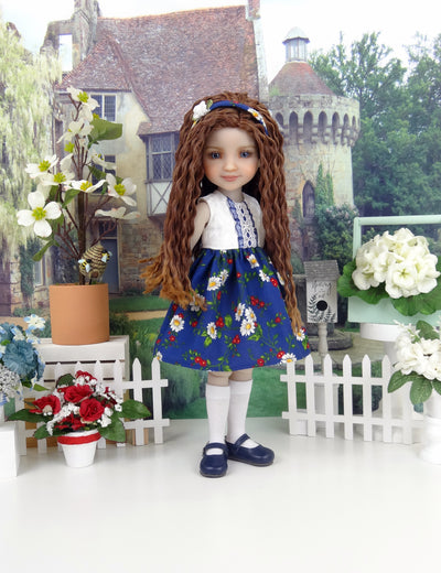 Darling Daisy - dress and sweater with shoes for Ruby Red Fashion Friends doll