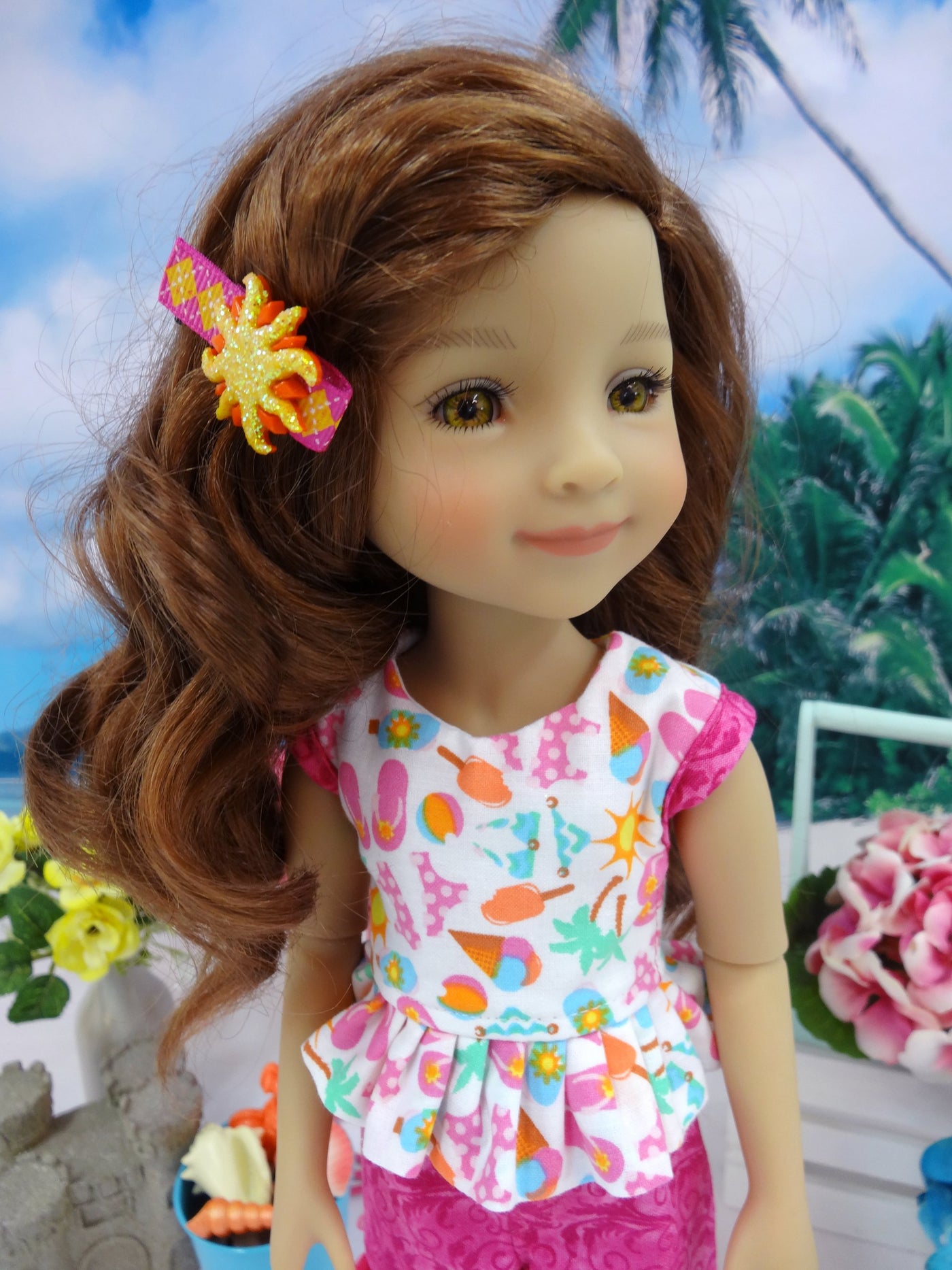 Day at the Beach - top & shorts for Ruby Red Fashion Friends doll