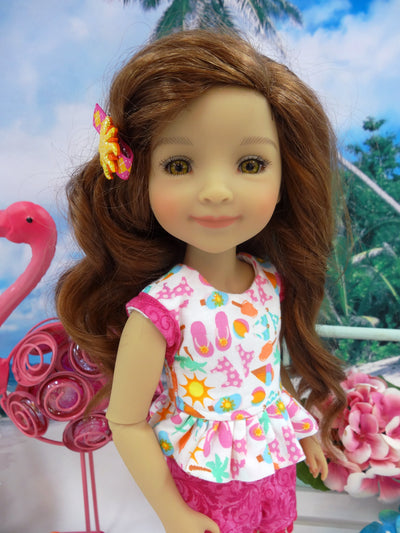 Day at the Beach - top & shorts for Ruby Red Fashion Friends doll