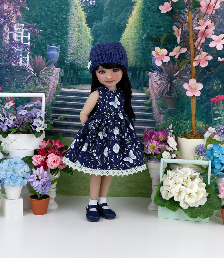 Delicate Butterfly - dress and sweater set with shoes for Ruby Red Fashion Friends doll