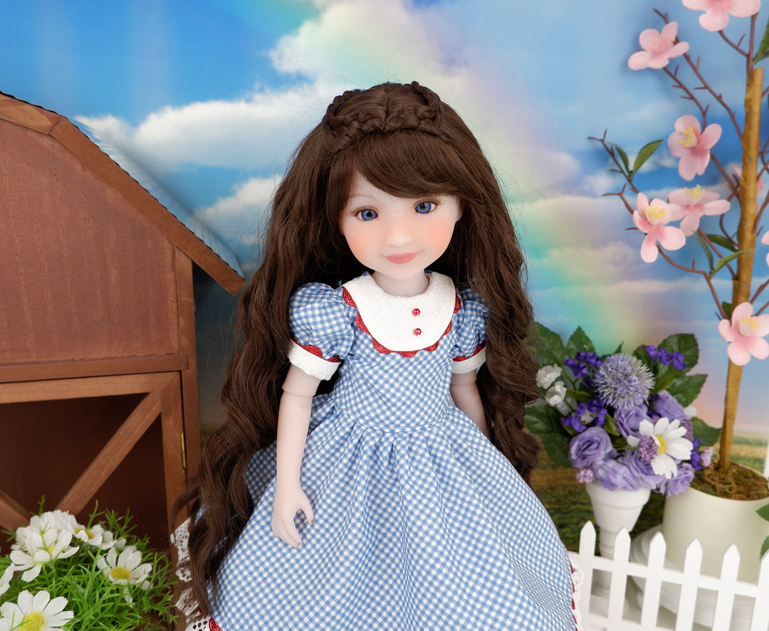 Dorothy - Wizard of Oz theme custom Ruby Red Fashion Friend doll with shoes
