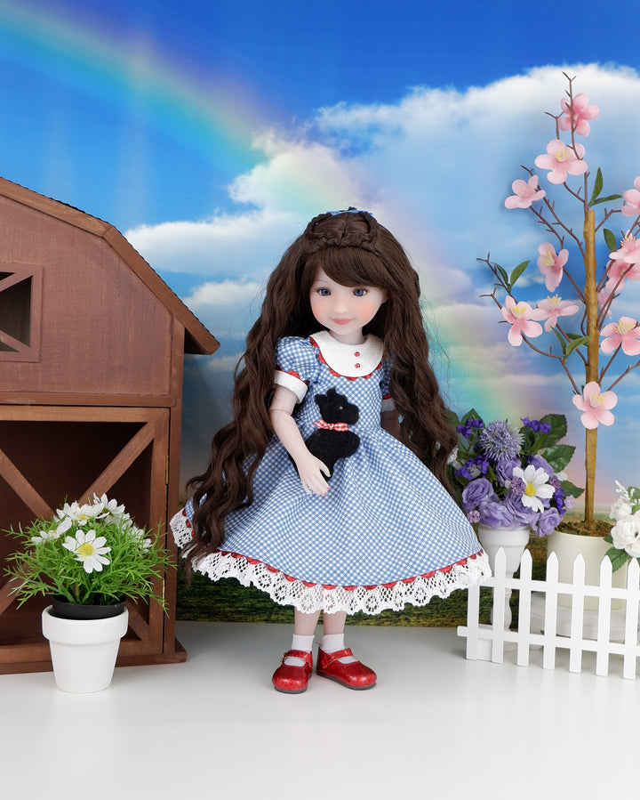 Dorothy - Wizard of Oz theme custom Ruby Red Fashion Friend doll with shoes