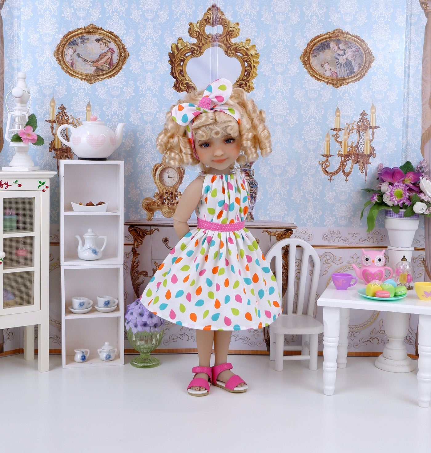 Drops of Color - dress with shoes for Ruby Red Fashion Friends doll
