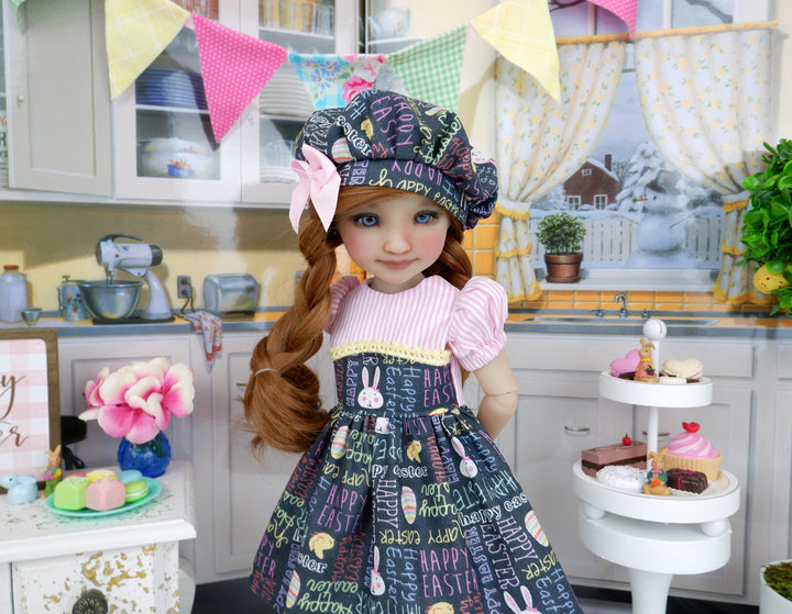 Easter Greetings - dress and saddle shoes for Ruby Red Fashion Friends doll