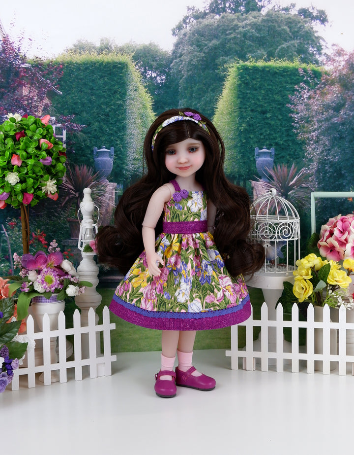 Easter Iris - dress with shoes for Ruby Red Fashion Friends doll