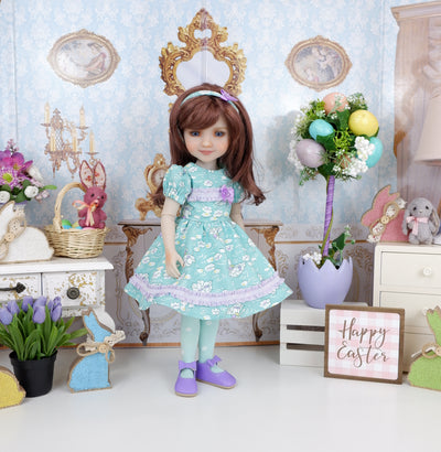 Easter Pond - dress and shoes for Ruby Red Fashion Friends doll
