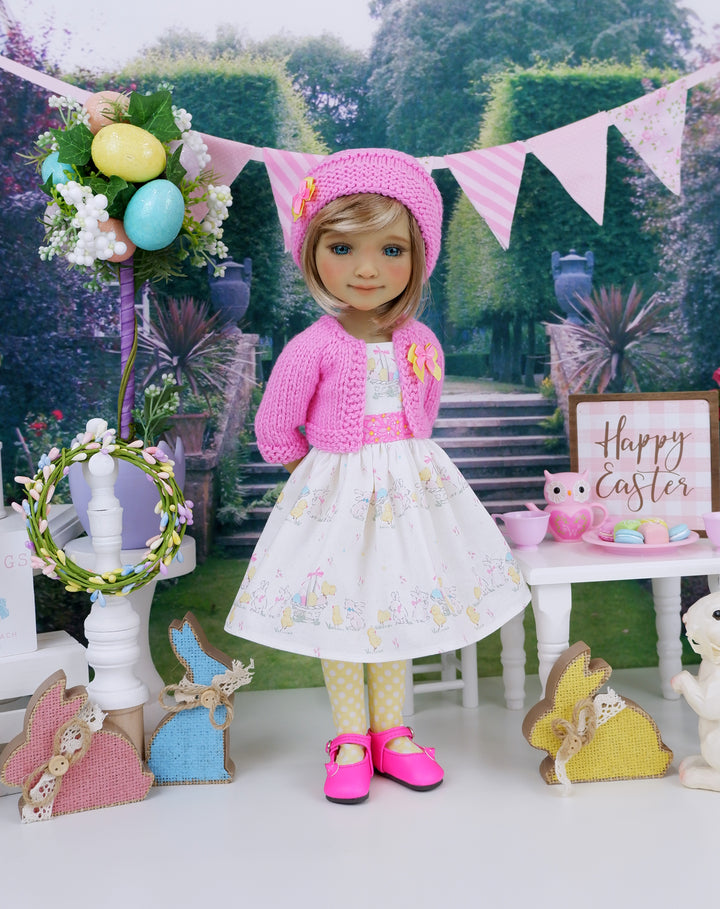 Easter Sweetie - dress and sweater set with shoes for Ruby Red Fashion Friends doll