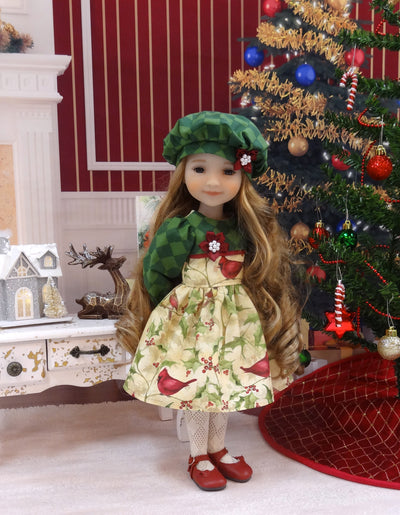 Elegant Cardinal - dress ensemble with shoes for Ruby Red Fashion Friends doll