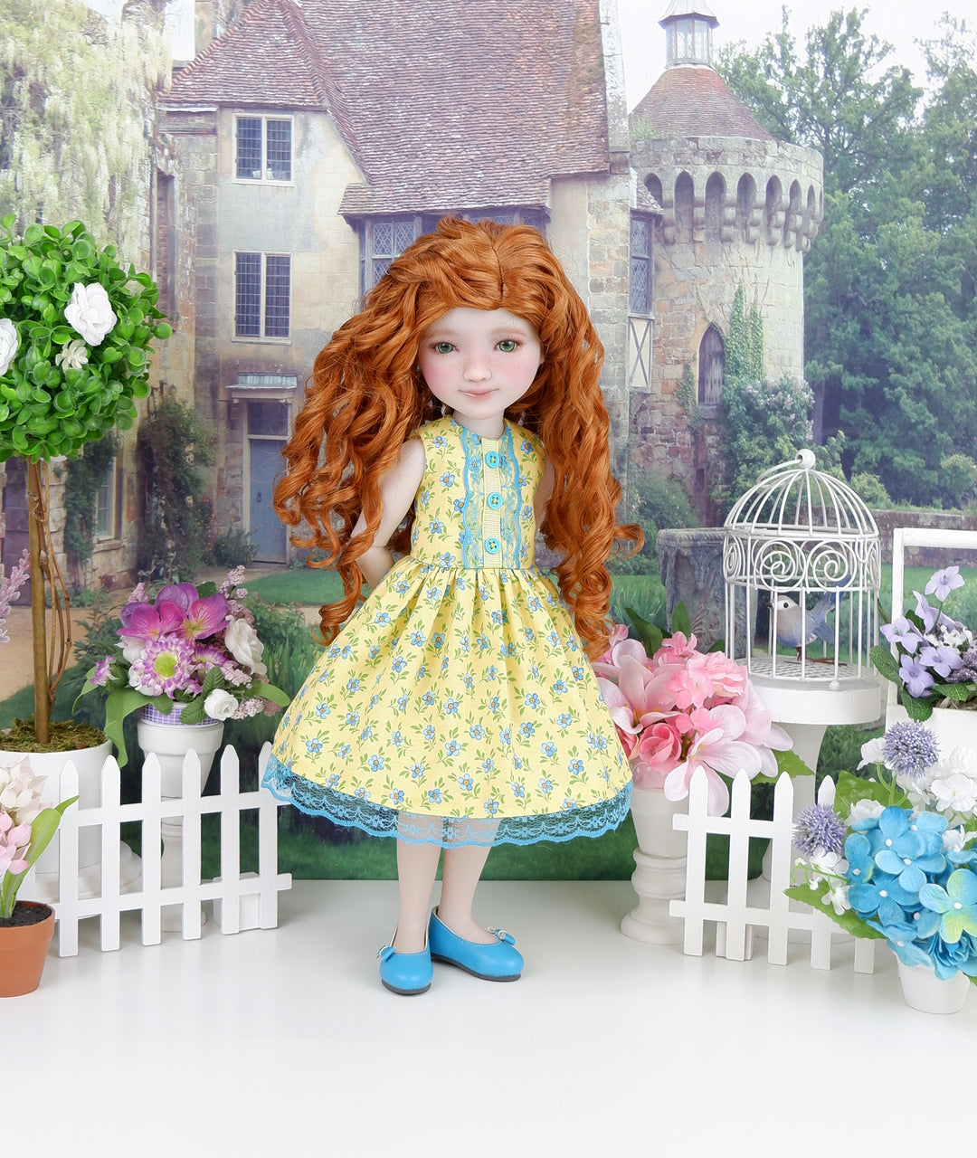 Empire Blue - dress with shoes for Ruby Red Fashion Friends doll