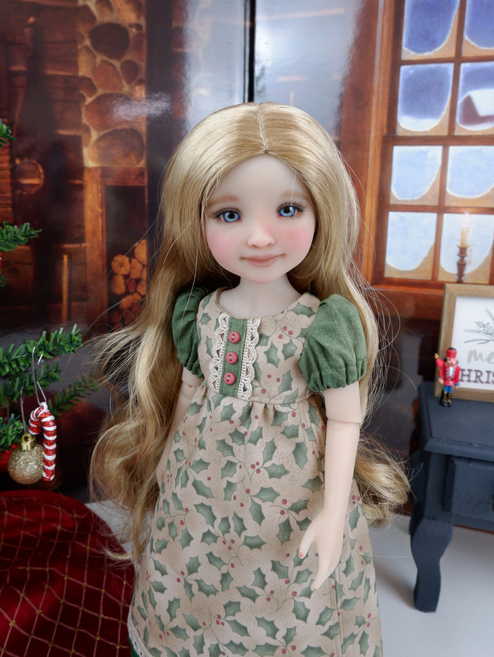 Empire Holly - dress & cloak with shoes for Ruby Red Fashion Friends doll